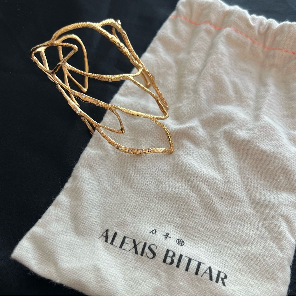 Alexis Bittar Crystal Cutout Cuff